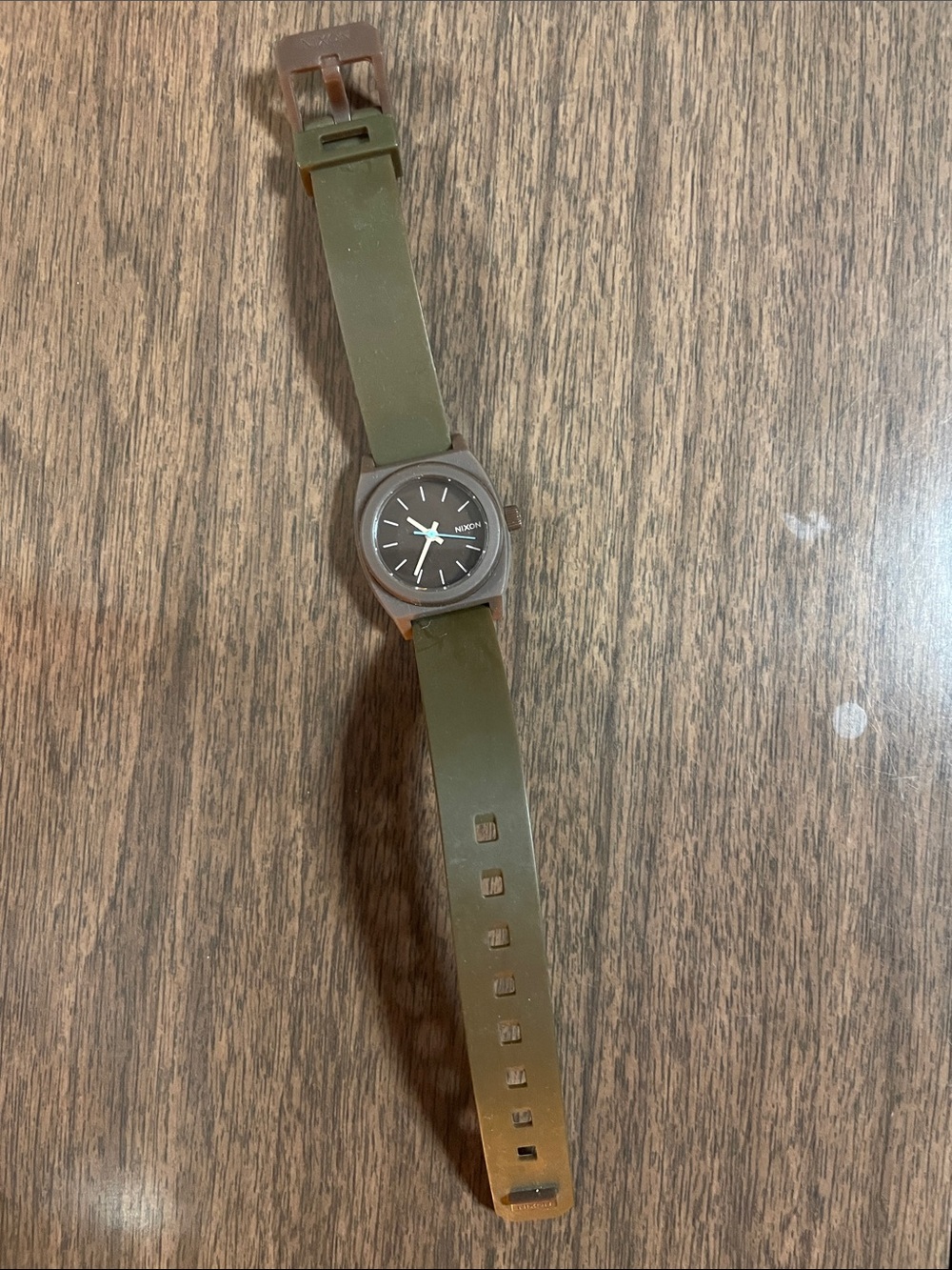 Nixon chocolate brown Silicone Strap Analog Watch